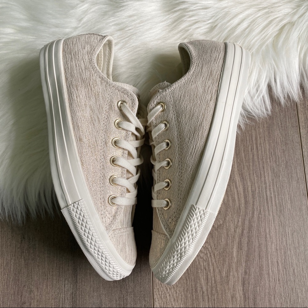 NWT Converse Ctas Presious Metal Suede Lo - Picture 5 of 8